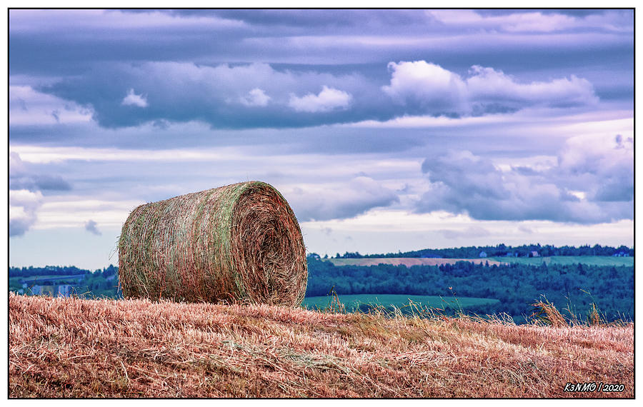 Bale of Hay in Annapolis Valley Photograph by Ken Morris