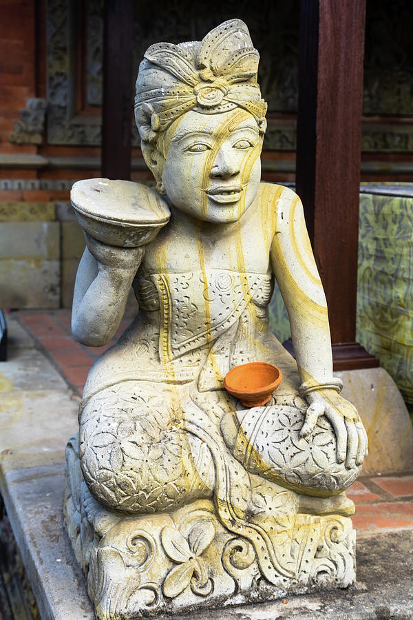 Balinese Guardian Statue Photograph by Aashish Vaidya
