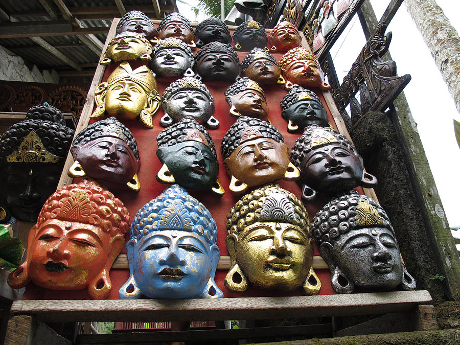 Balinese Masks Photograph by Mark Egerton