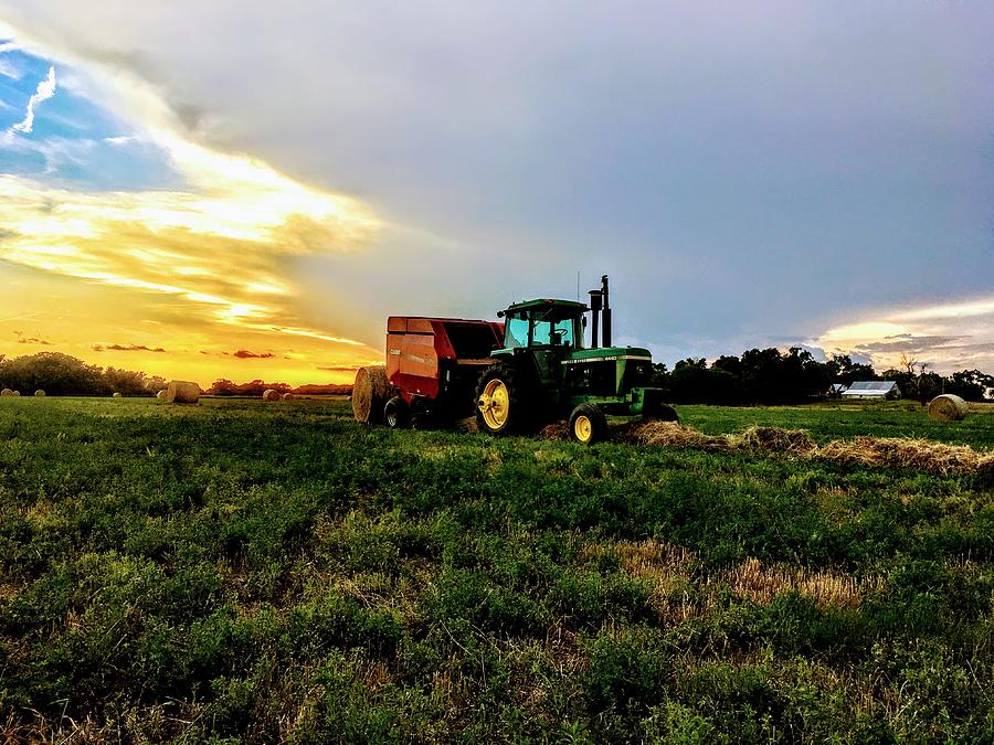 Baling Hay Photograph by Jeff Hostler - Fine Art America