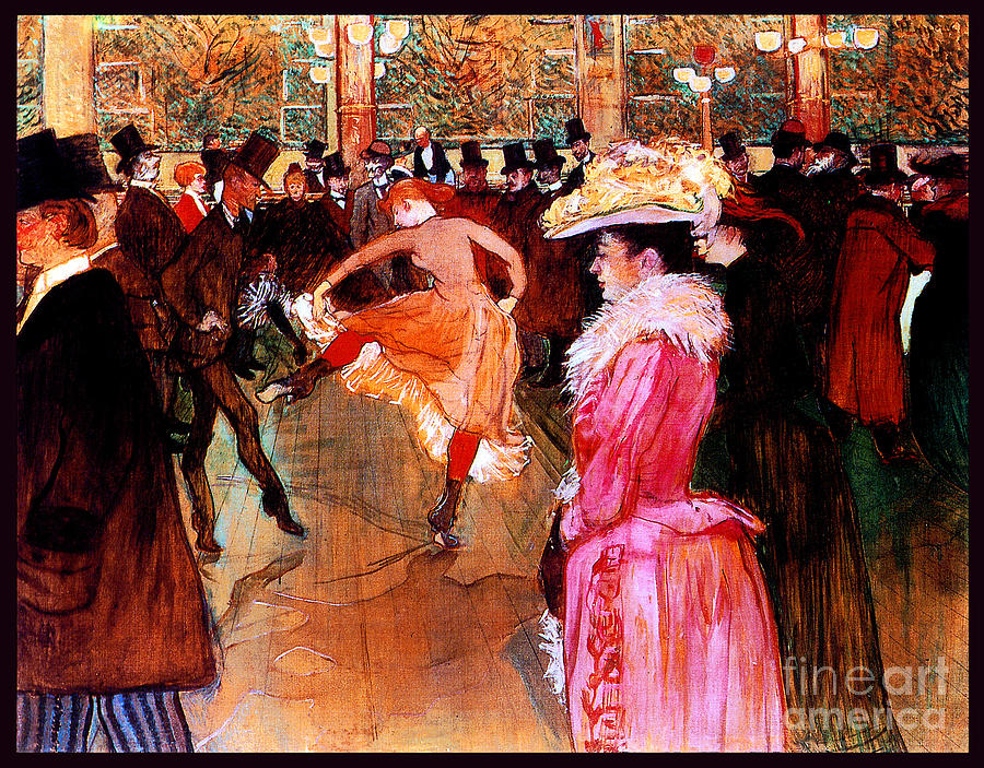 Ball At The Moulin Rouge 1889 Painting