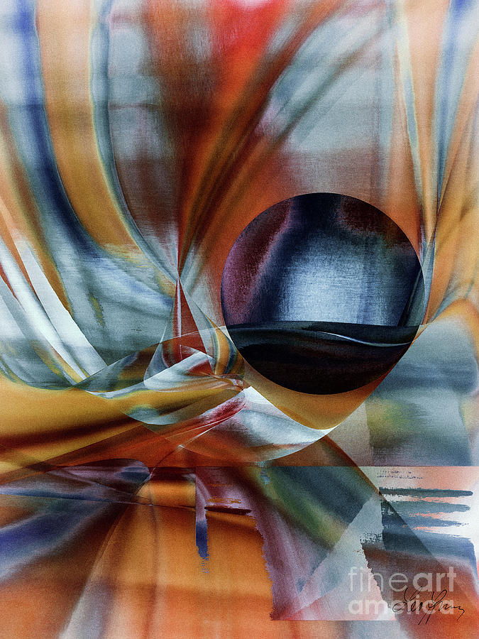 Ball In The Curtain Digital Art by Leo Symon