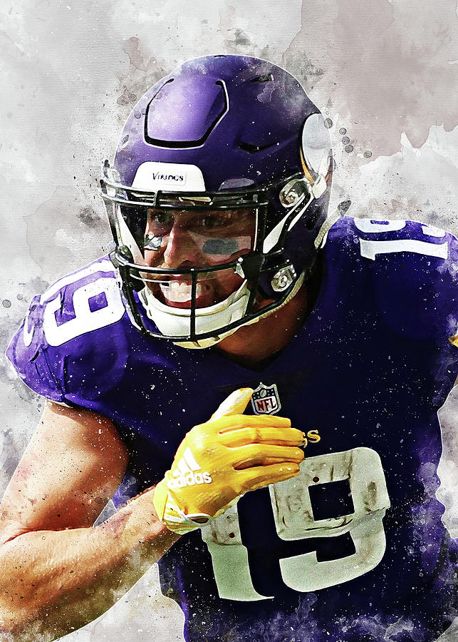 Player Adamthielen Adam Thielen Adam Thielen Minnesota Vikings Player Adam  Thielen Adamjohnthielen A Digital Art by Wrenn Huber - Pixels