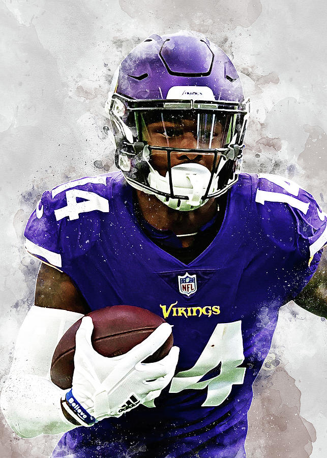 Football Stefon Diggs Stefon Diggs Stefondiggs Minnesota Vikings Player  Buffalo Bills American Footb Digital Art by Wrenn Huber - Fine Art America