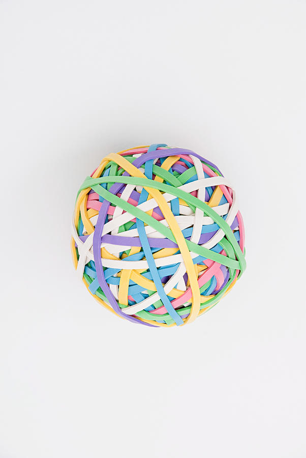 Ball of rubber bands Photograph by Image Source