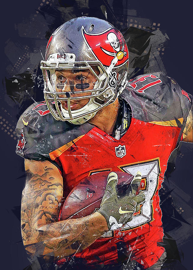 Player NFL Tampa Bay Buccaneers Player Mike Evans Mikeevans Mike Evans Mike  Evans Digital Art by Wrenn Huber - Pixels