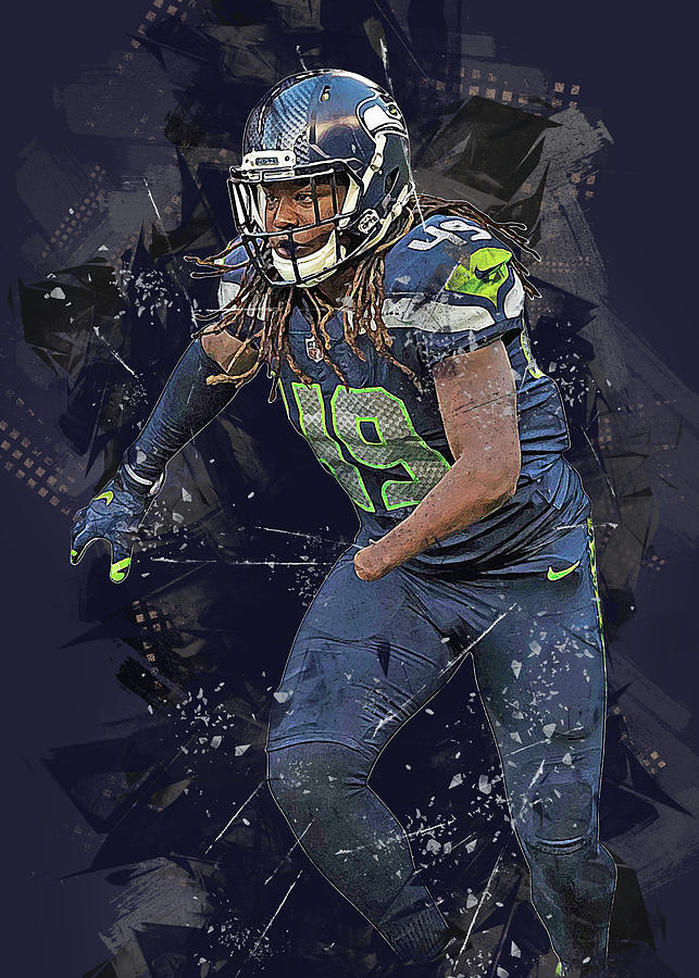 Ball Play Shaquem Griffin Shaquemgriffin Shaquem Griffin Seattle Seahawks  Player American Football S Digital Art by Wrenn Huber - Pixels