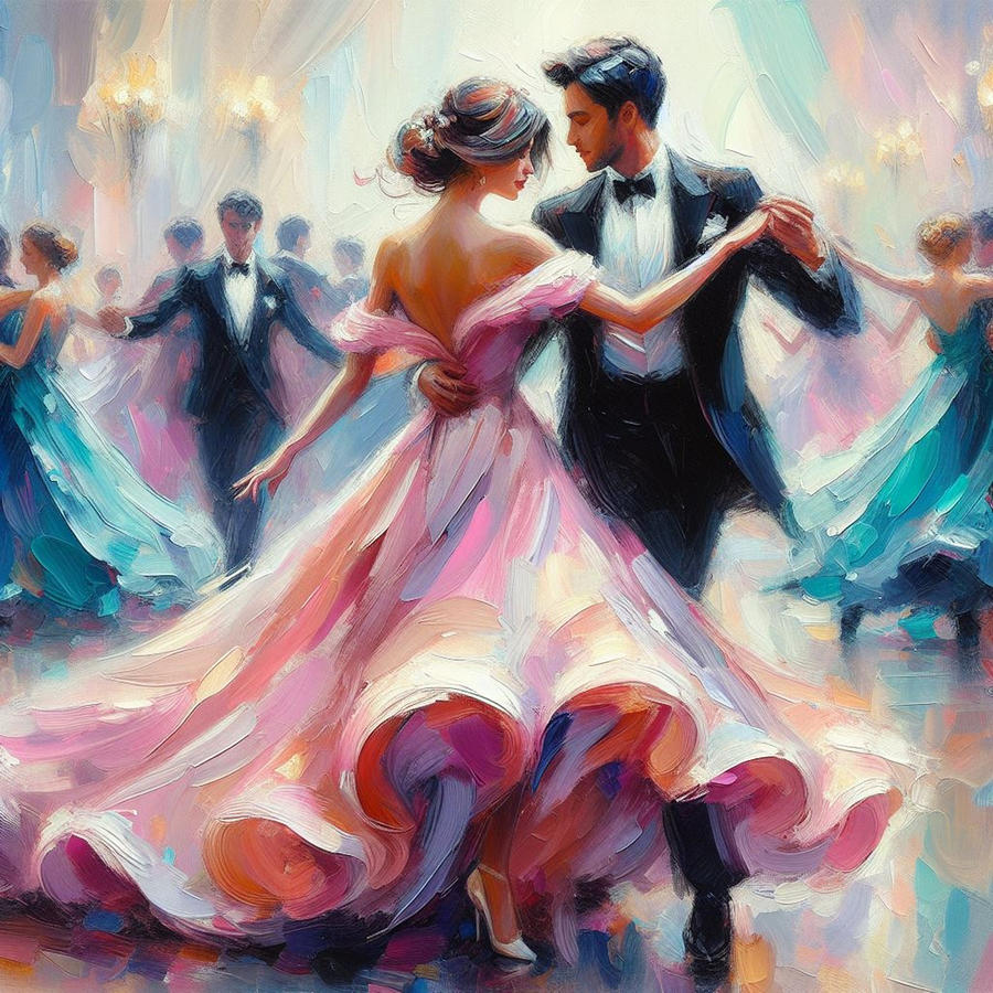 Ball Room Dancing Digital Art by Cherl Sheffield - Fine Art America