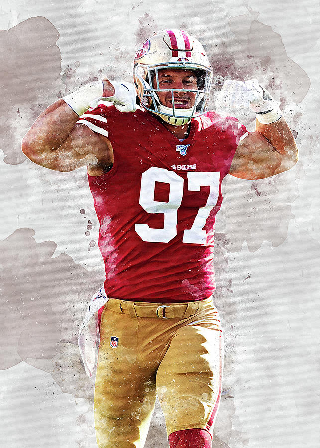 Ball San Francisco 49Ers Player Nick Bosa Nickbosa Nick Bosa ...