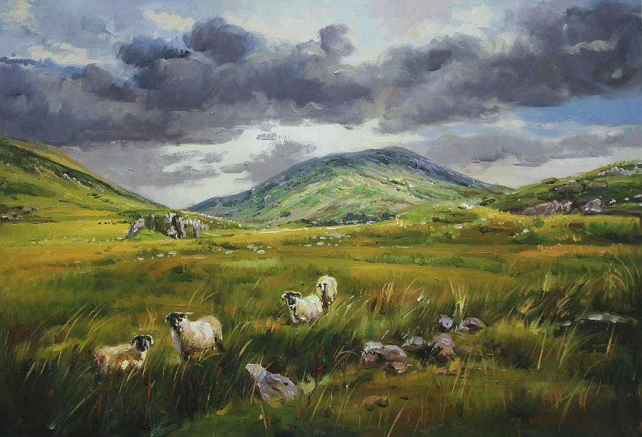 Ballaghbeama Gap, Kerry Painting by Conor McGuire