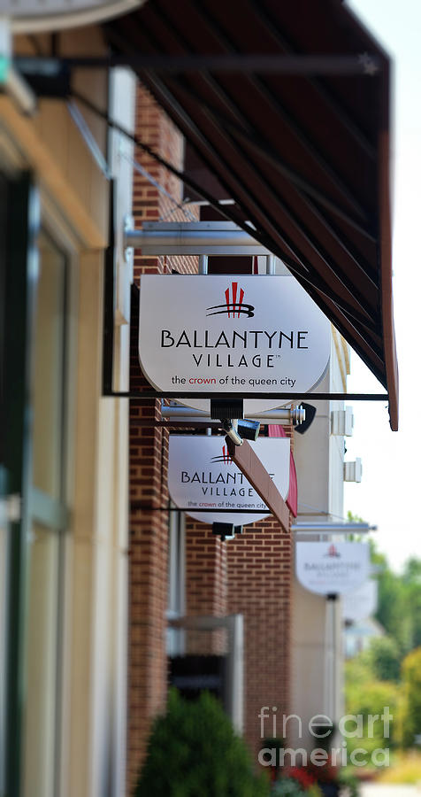 Ballantyne Village Sign Photograph