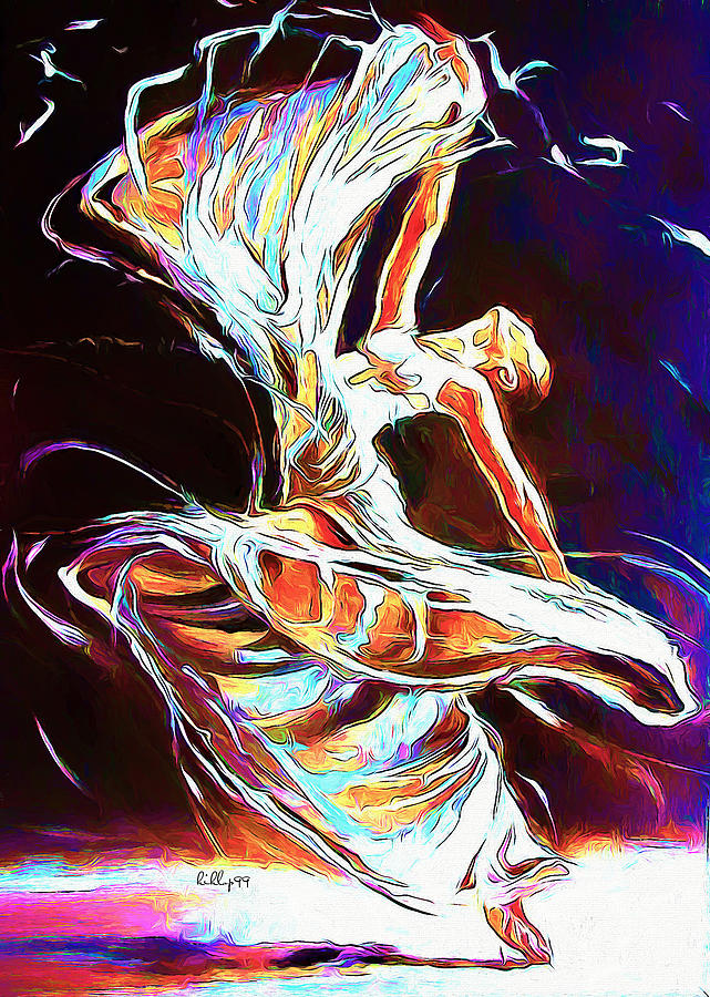 Ballerina 4 Painting by Nenad Vasic
