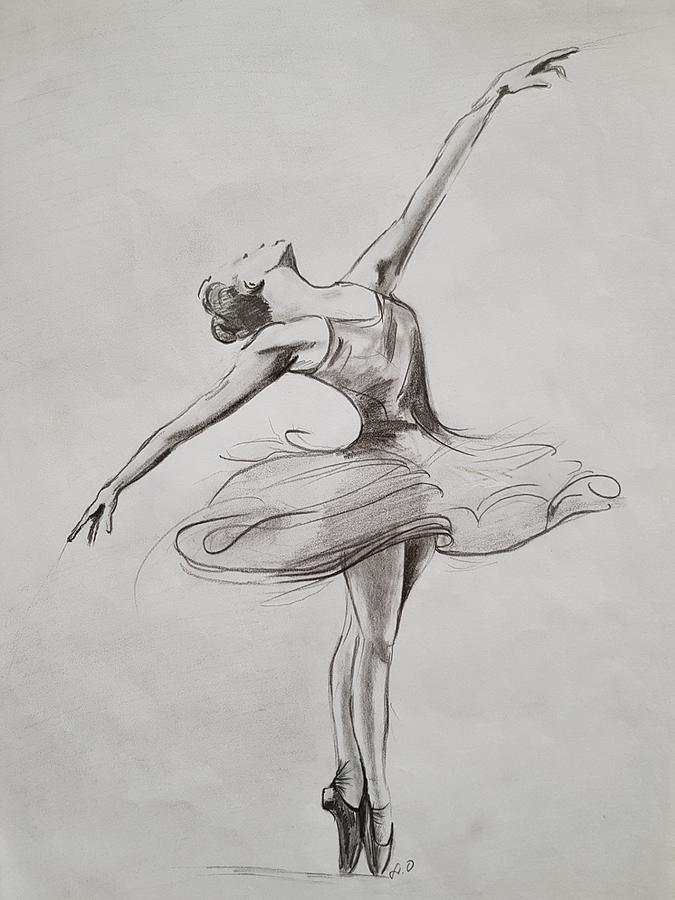 Download Ballerina Drawing by Agrippina Orsaeva