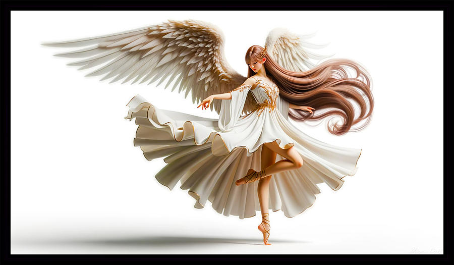 Ballerina Angel Digital Art by Shawn Dall