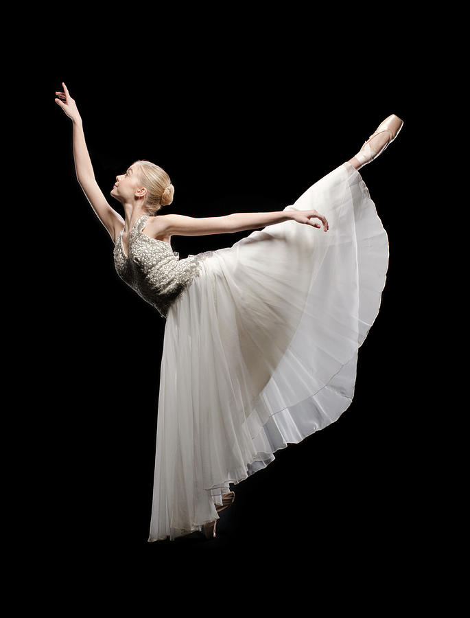Ballerina Photograph - Ballerina arabesque 2 by Steve Williams