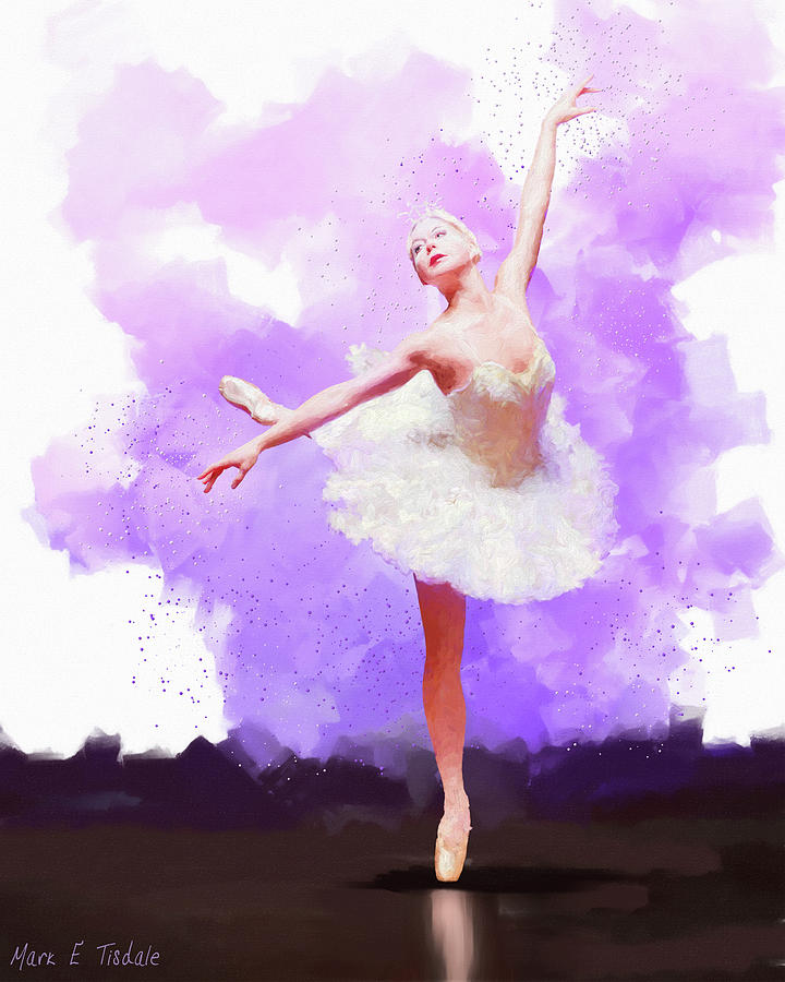 Ballerina - Arabesque Position Mixed Media by Mark Tisdale