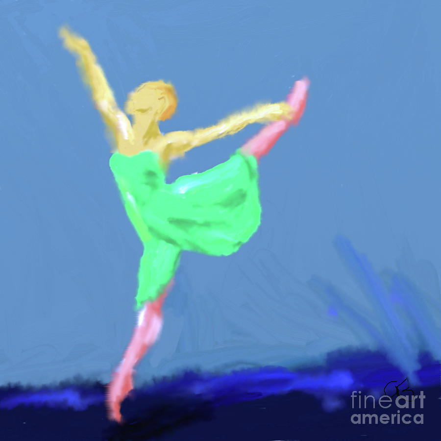 Ballerina Dance Painting by Arlene Babad