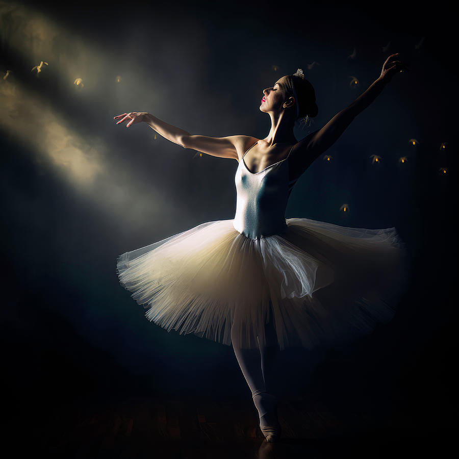 Ballerina Dancing Digital Art by Fine Art Attic - Fine Art America