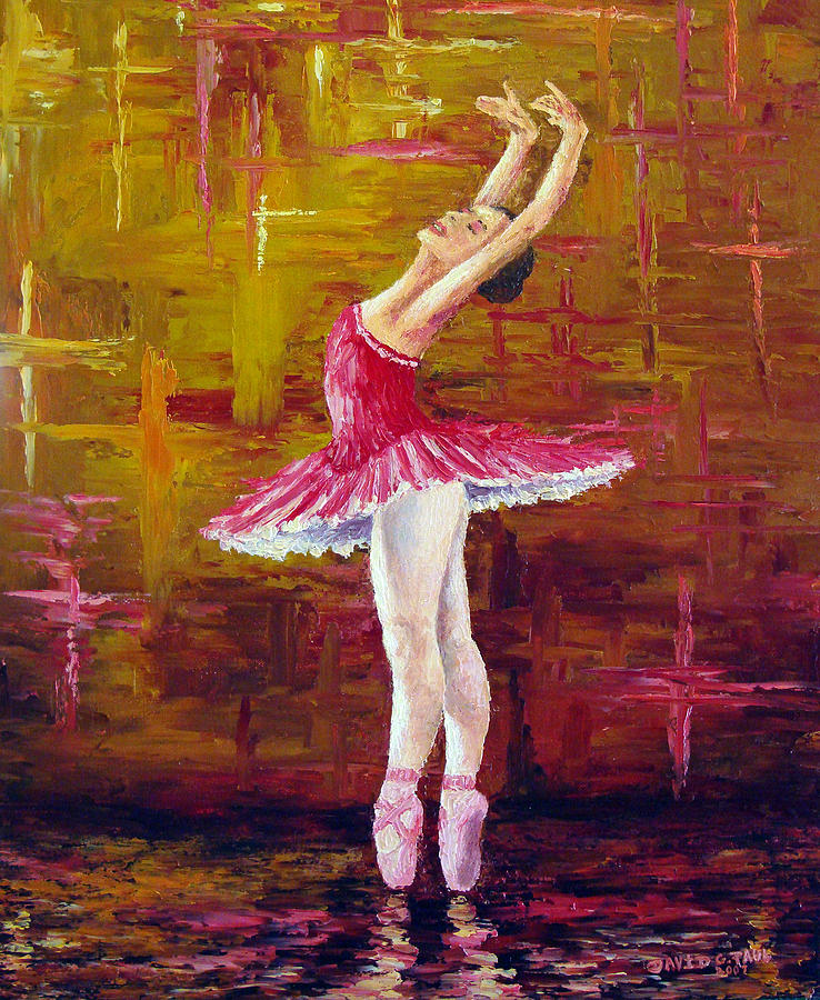Ballet Painting - Ballerina by David G Paul