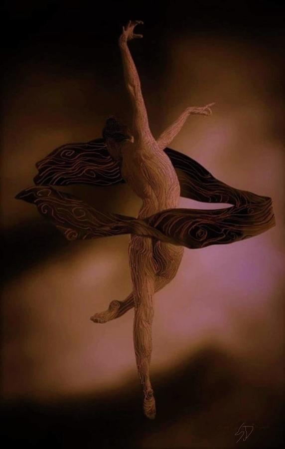 Ballerina Dreaming Mixed Media by Stefan Duncan