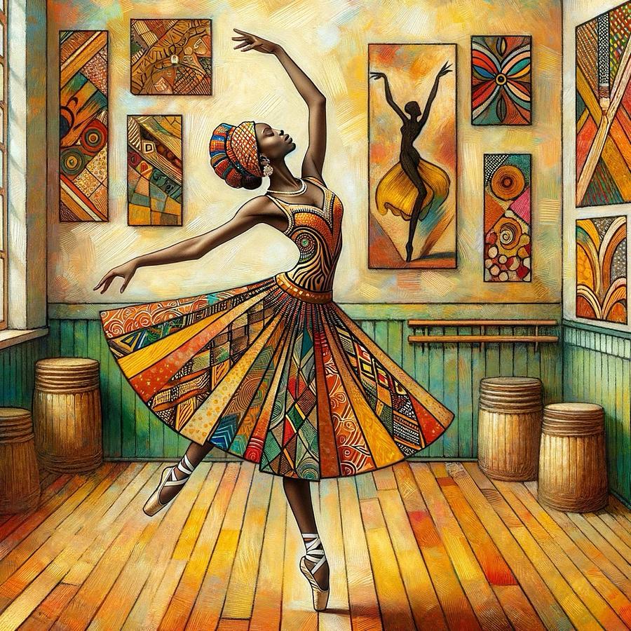 Ballerina  Painting by Emeka Okoro