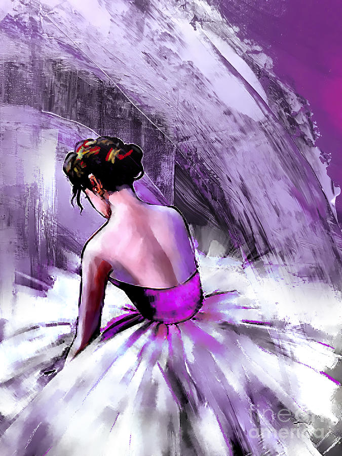 Ballerina girl 45Tr Painting by Gull G