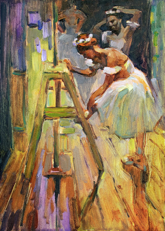 Fairy Painting - Ballerina. In maneer of Iryna Yermolovas painting by Vera Bondare