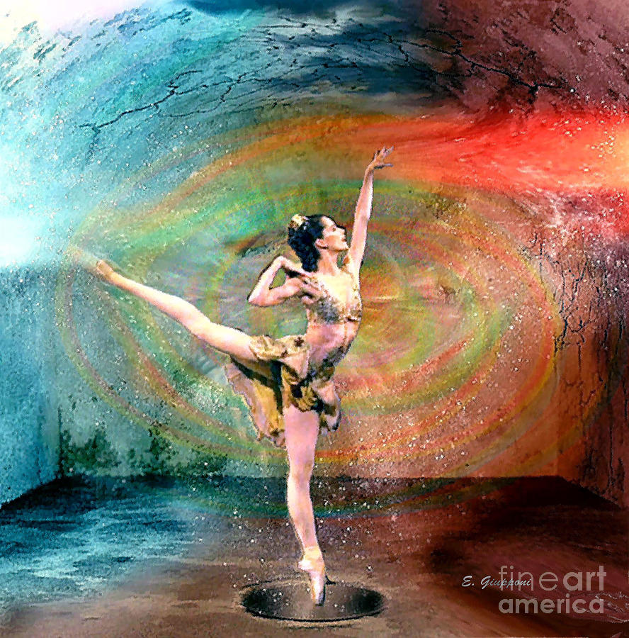 Ballerina Mixed Media - Ballerina in Transition by Elizabeth Giupponi Ballerina Mixed Media - Ballerina in Transition by Elizabeth Giupponi