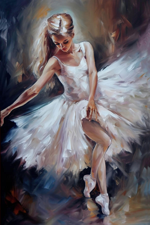 Ballerina In White Photograph by Athena Mckinzie - Pixels