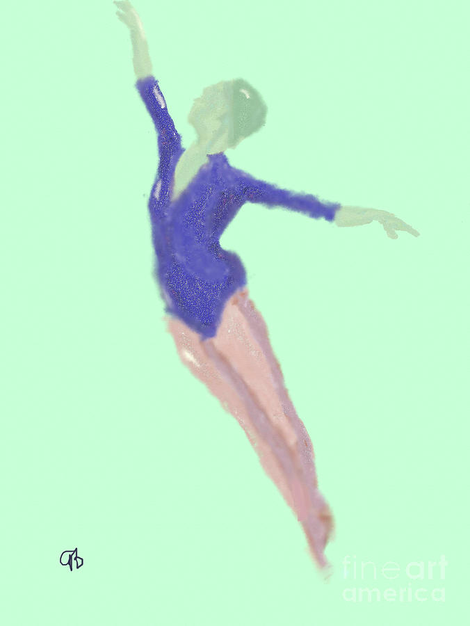 Ballerina Jumping Digital Art by Arlene Babad