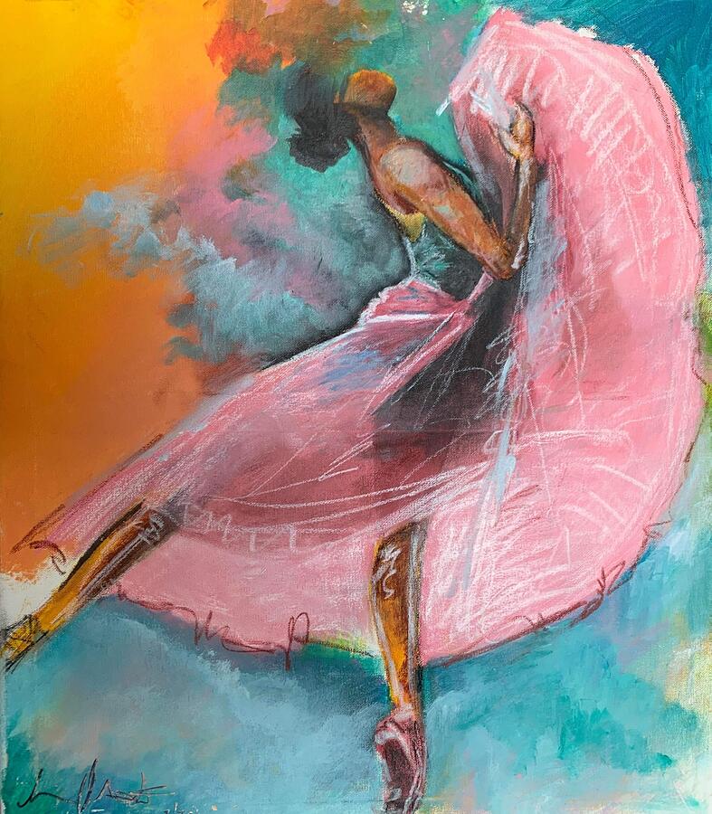 Atlanta Painting - Ballerina  by Marcus Arceneaux