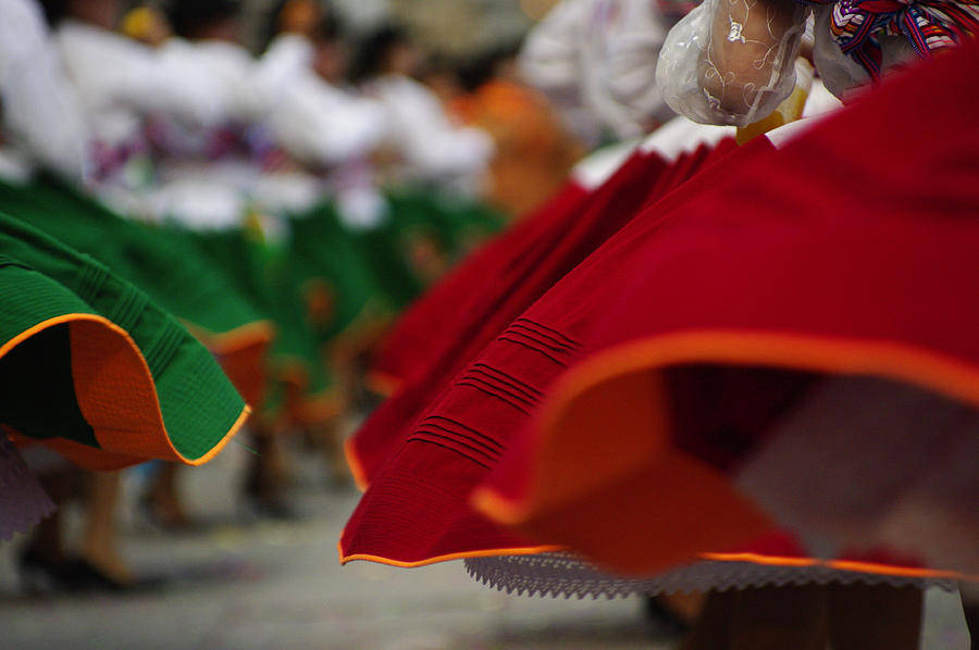 Ballerinas Of Carnival In Peru Photograph by Gustavo Ramirez