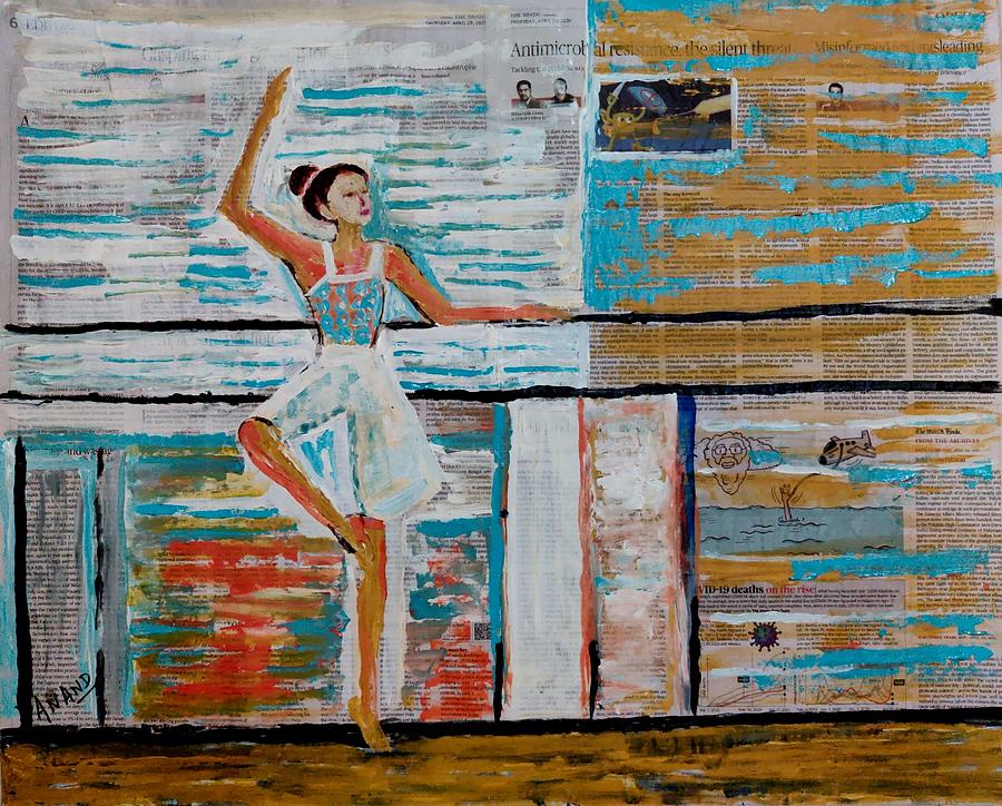 Ballet-12 Painting by Anand Swaroop Manchiraju