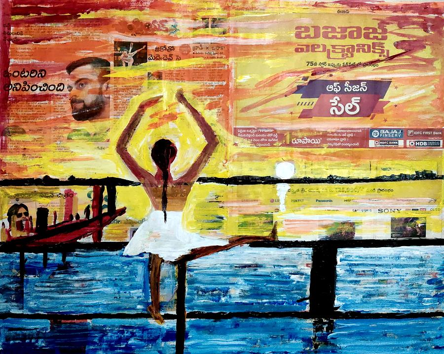 Ballet-5 Painting by Anand Swaroop Manchiraju