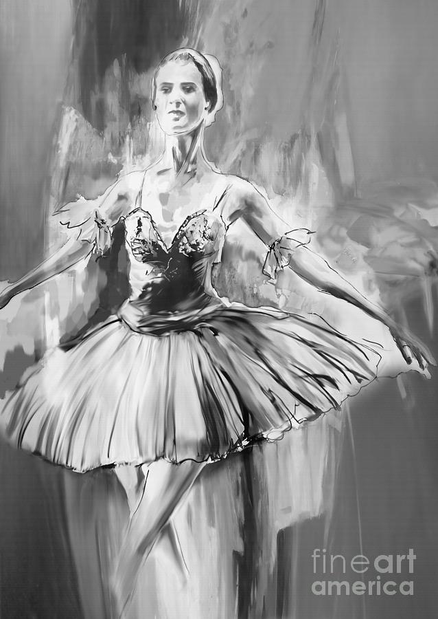 Ballet Dance bbwe0 Painting by Gull G