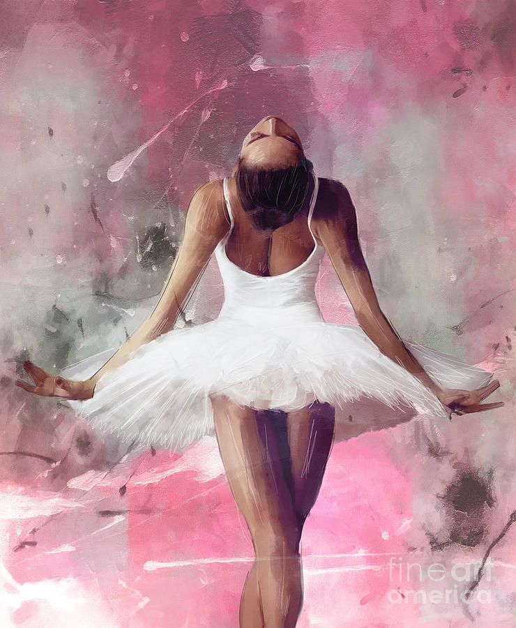 Ballet dancer art987 Painting by Gull G