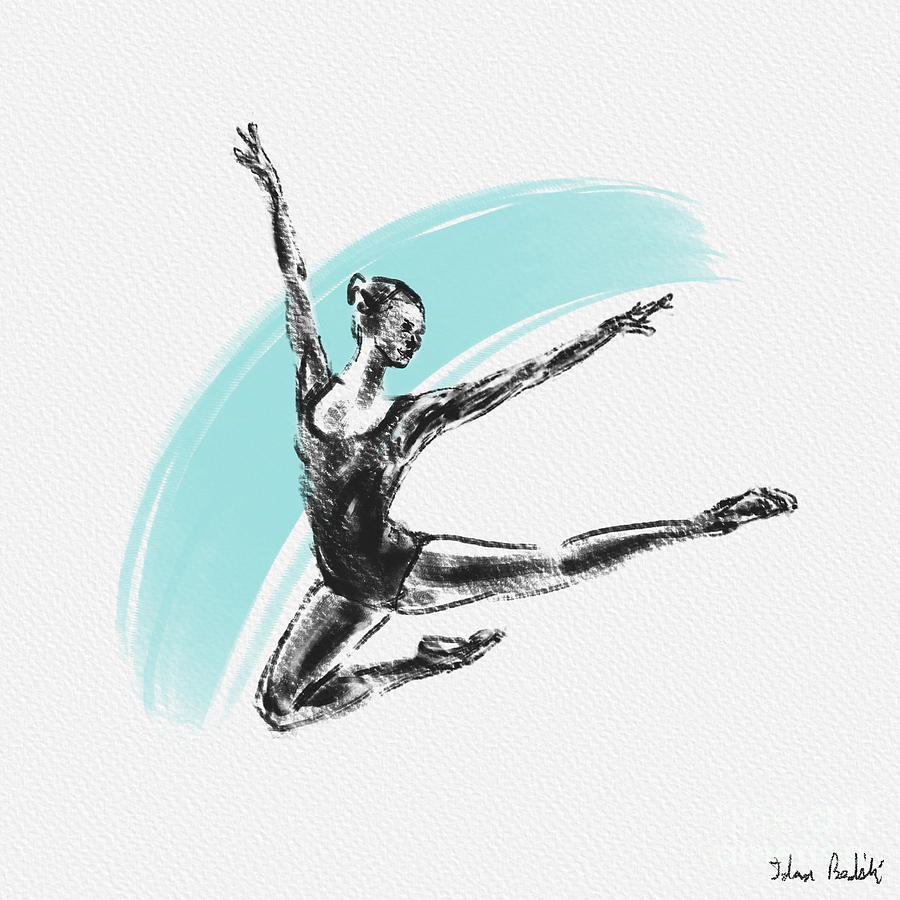 Ballet Dancer Charcoal Painting no.1 Digital Art by Idan Badishi - Fine ...