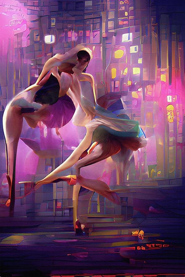 Ballet in the Street nighttime City Lights Mixed Media by Movie Poster Prints