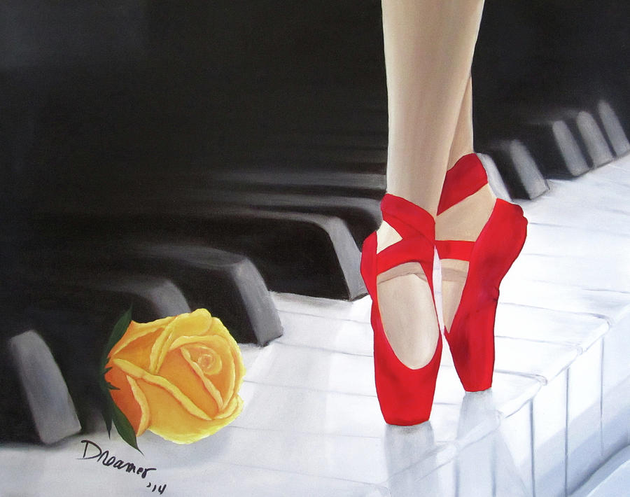 Music Painting - Ballet Keys by Sherry Haney