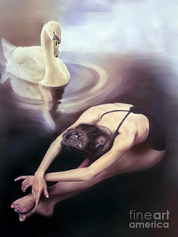Swan Painting - Ballet Swan 12 by Gull G