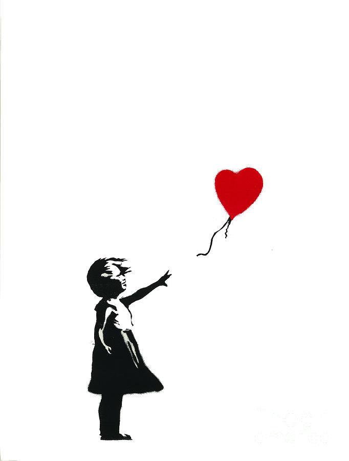Balloon Girl - Banksy Drawing by My Banksy