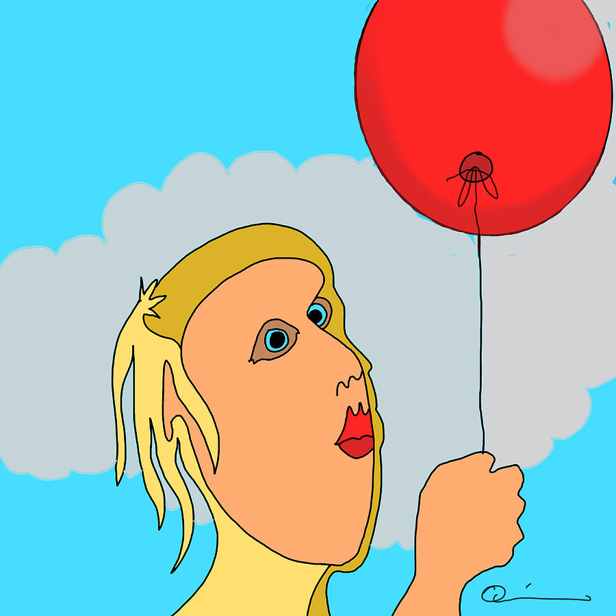 Balloon Digital Art by Jeffrey Quiros