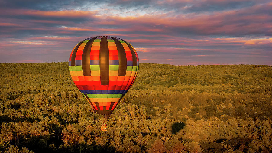 Balloon over Quechee Vermont Photograph by Jeff Folger