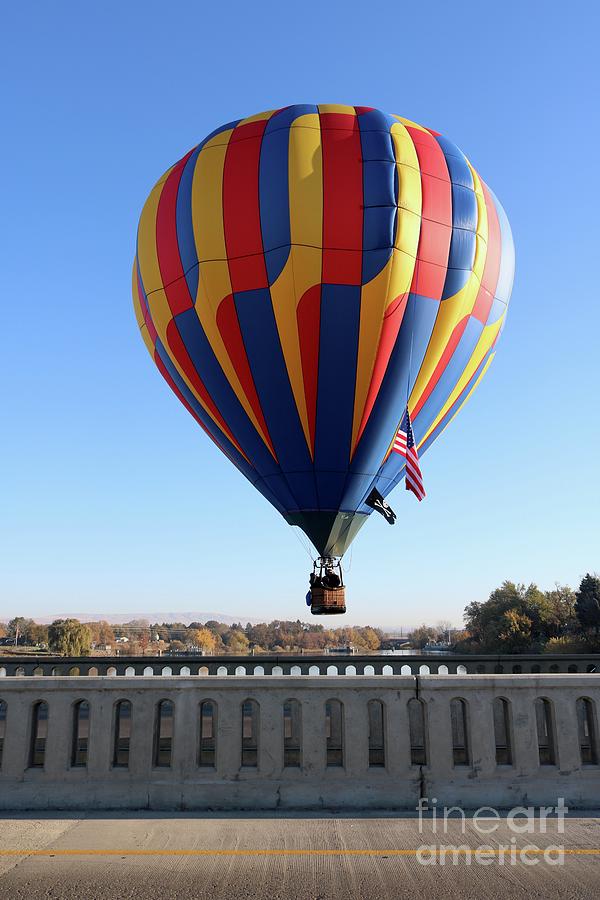 Balloon over the Bridge Photograph by Carol Groenen