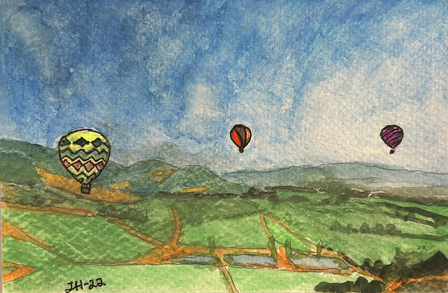 Balloon Ride Painting by Jean Haynes