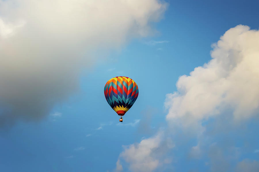 Balloon Surrounded by Clouds Photograph by Deborah Penland