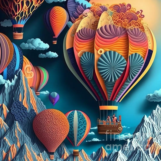 Ballooning I Mixed Media by Jay Schankman