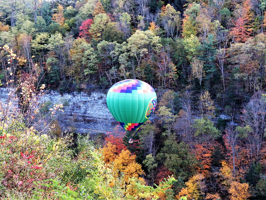 Ballooning Through Letchworth Photograph by Carol McGrath - Fine Art ...