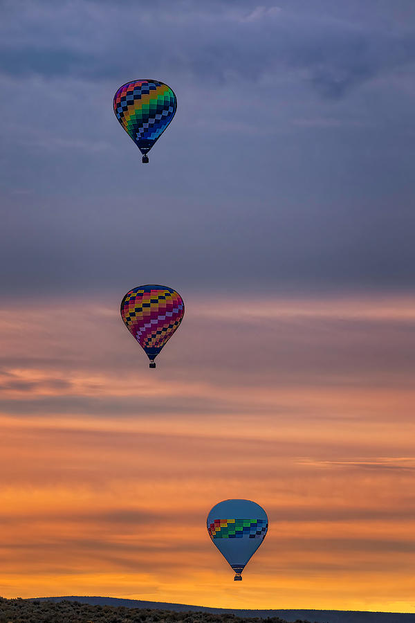 Balloons at Sunrise  Photograph by Michael Ash