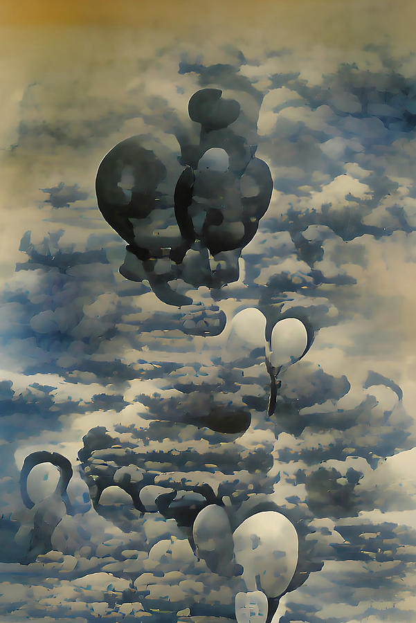 Balloons in the Clouds Digital Art by Michelle Hoffmann Balloons in the Clouds Digital Art by Michelle Hoffmann